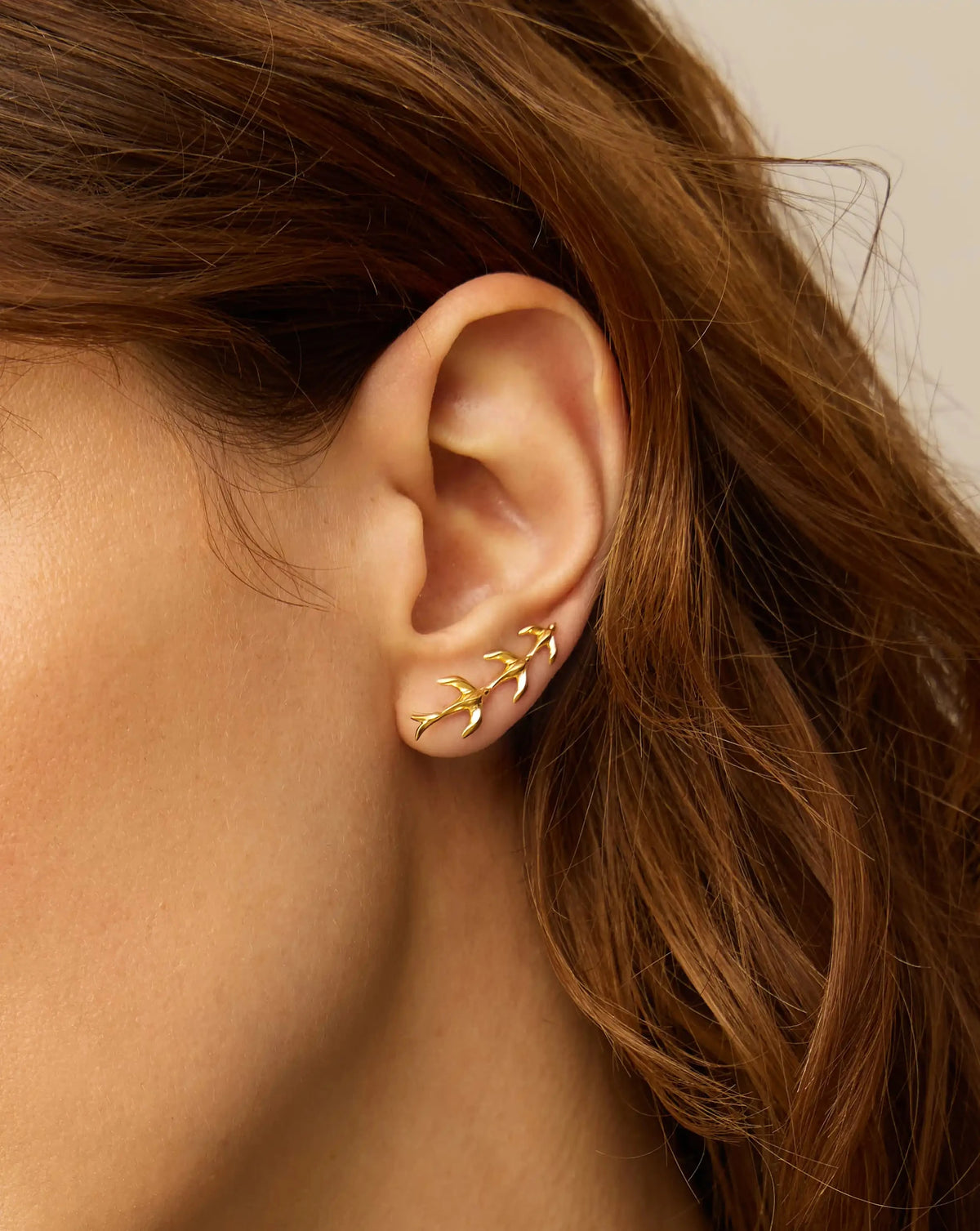 Harris Reed Taking Flight Ear Climbers | 18ct Gold Plated/Cubic Zirconia Earrings Missoma 