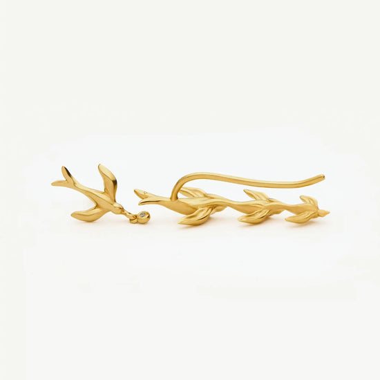 Harris Reed Taking Flight Ear Climbers | 18ct Gold Plated/Cubic Zirconia Earrings Missoma 