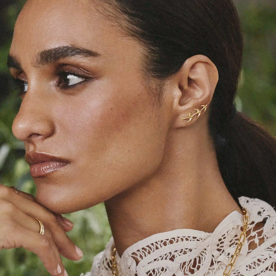 Harris Reed Taking Flight Ear Climbers | 18ct Gold Plated/Cubic Zirconia Earrings Missoma 