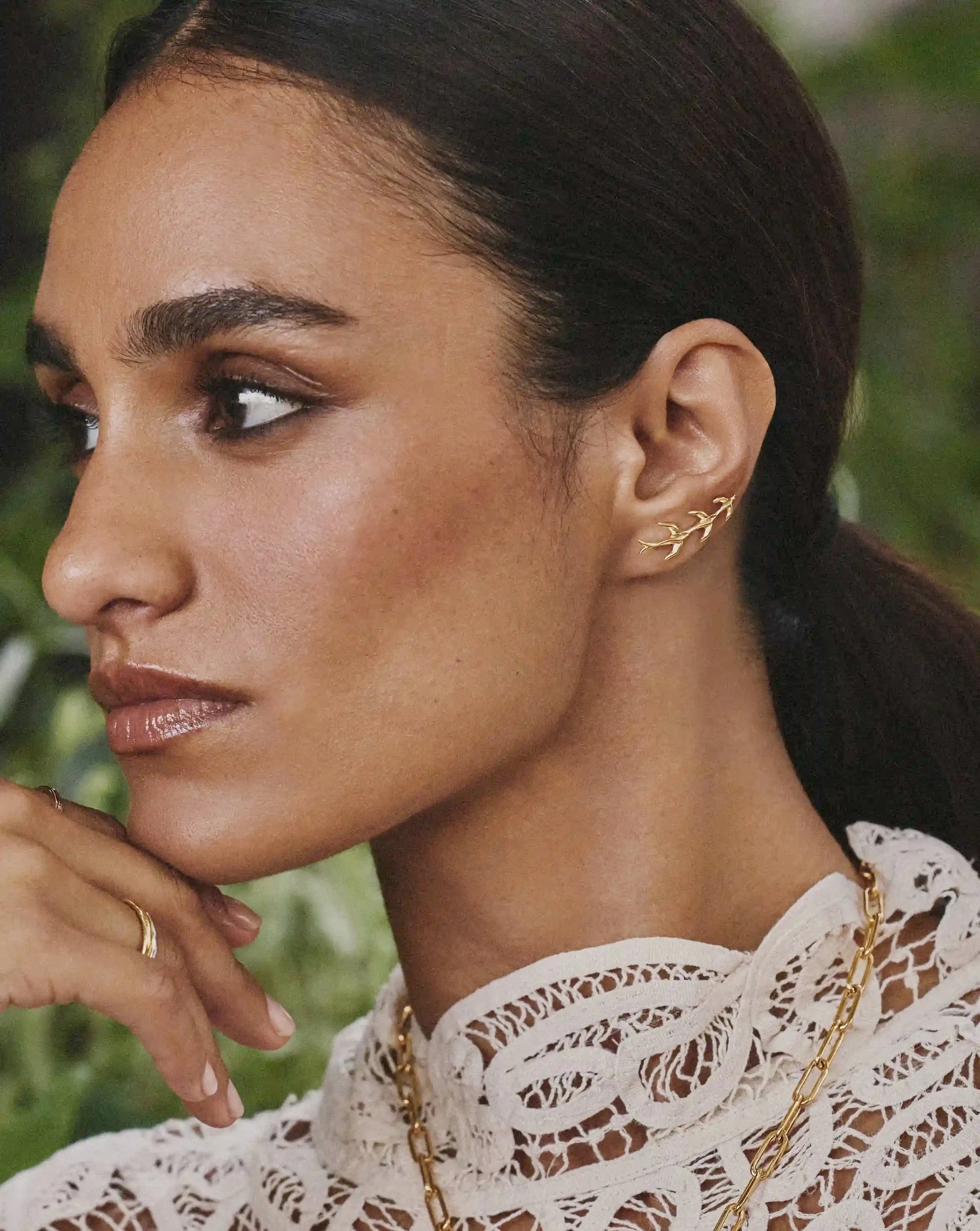 Harris Reed Taking Flight Ear Climbers | 18ct Gold Plated/Cubic Zirconia Earrings Missoma 