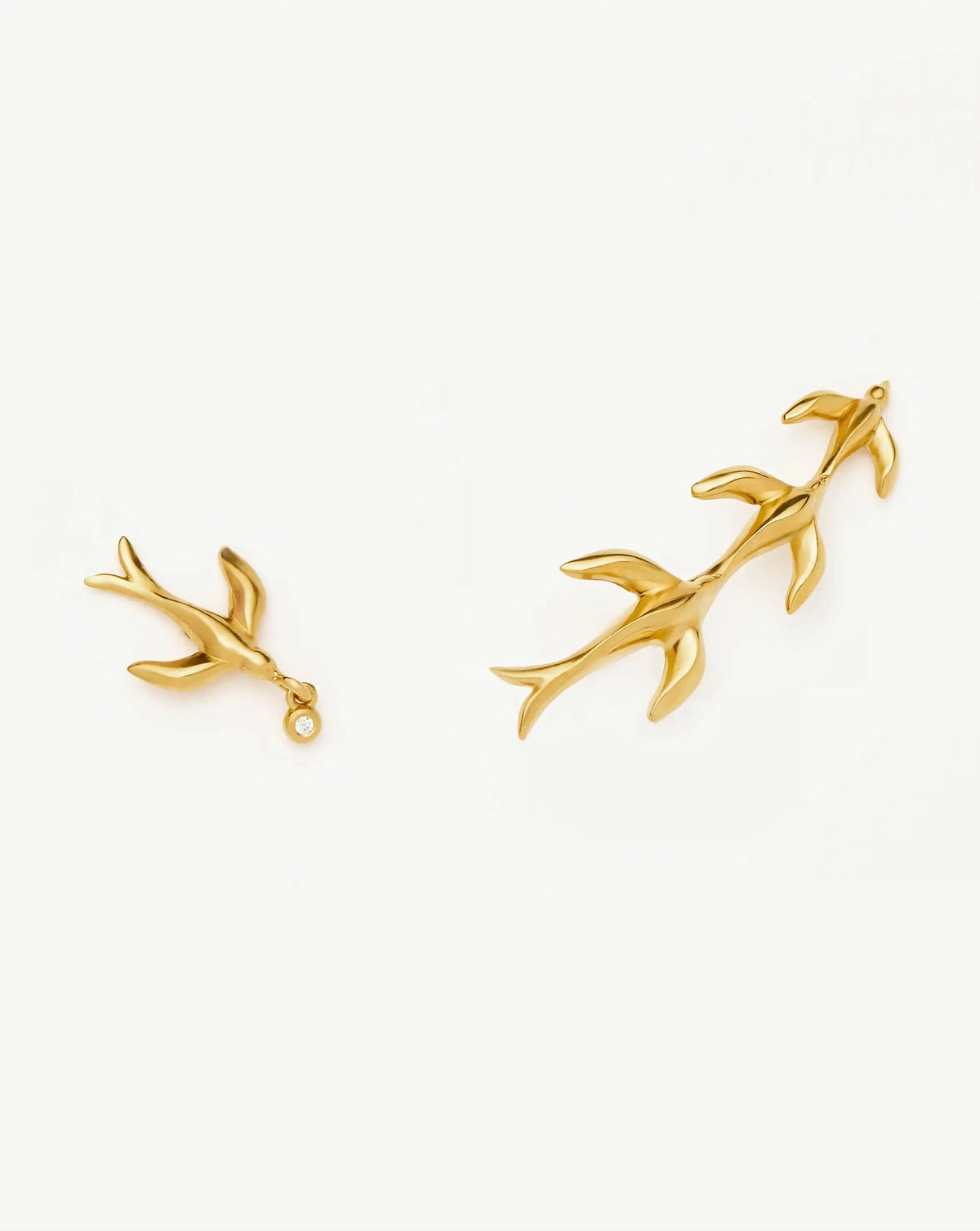 Harris Reed Taking Flight Ear Climbers | 18ct Gold Plated/Cubic Zirconia Earrings Missoma 