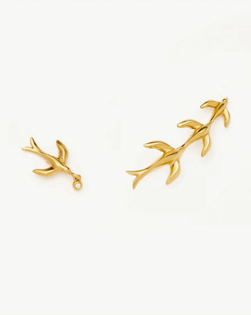 Harris Reed Taking Flight Ear Climbers | 18ct Gold Plated/Cubic Zirconia Earrings Missoma 