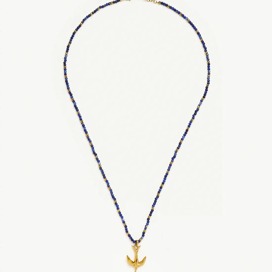 Harris Reed Taking Flight Keepsake Necklace | 18ct Gold Plated/Blue Sodalite Necklaces Missoma 