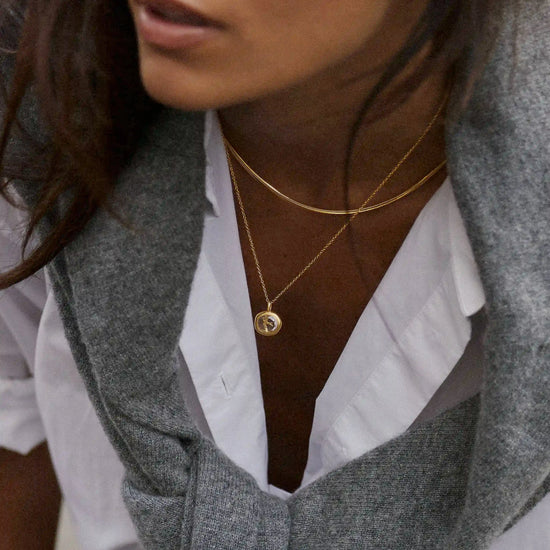 Harris Reed Taking Flight Mini Pendant Necklace | 18ct Gold Plated/Crystal Quartz, Cubic Zirconia Necklaces Missoma 