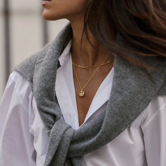 Harris Reed Taking Flight Mini Pendant Necklace | 18ct Gold Plated/Crystal Quartz, Cubic Zirconia Necklaces Missoma 
