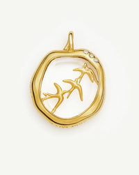 Harris Reed Taking Flight Pendant | 18ct Gold Plated/Crystal Quartz,Cubic Zirconia Charms & Pendants Missoma 