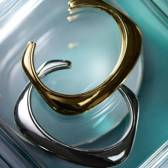 Hera Dome Statement Cuff Bracelet | Silver Plated Bracelets Missoma 