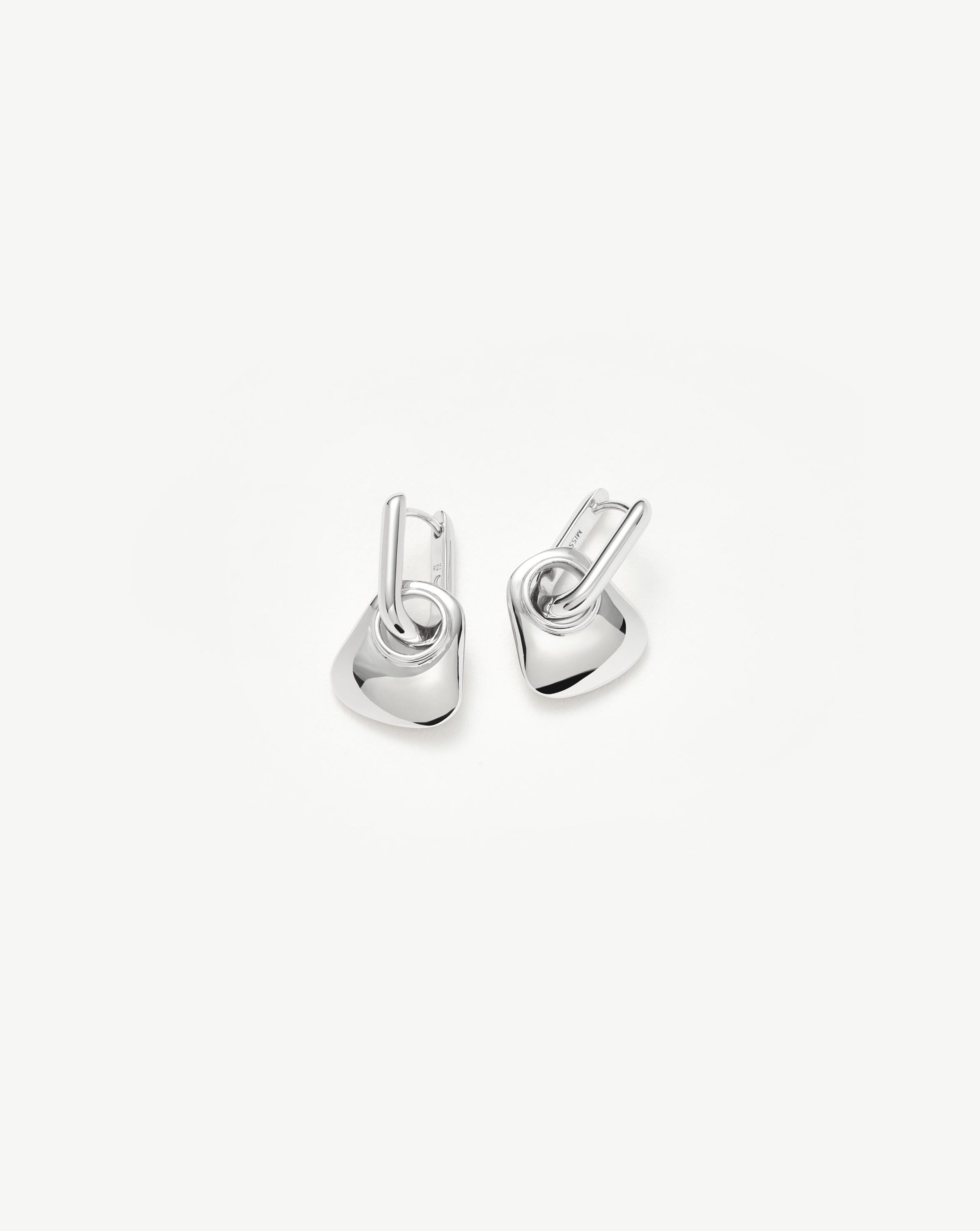 Hera Mini Charm Hoop Earrings | Silver Plated Earrings Missoma 