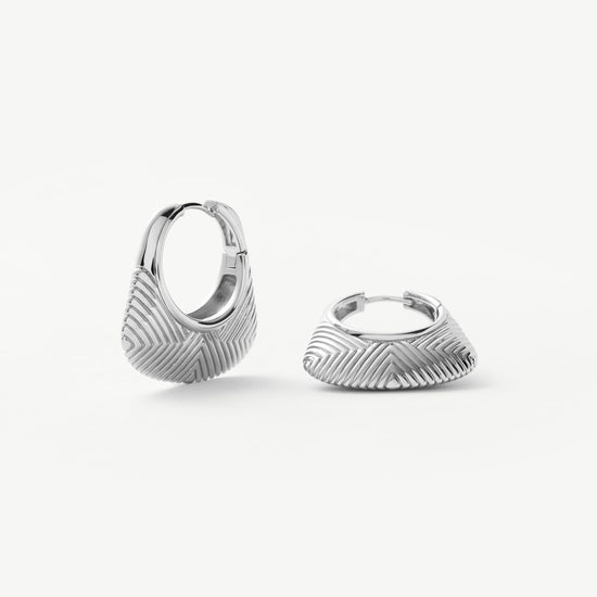Hera Ridge Hoop Earrings Earrings Missoma 