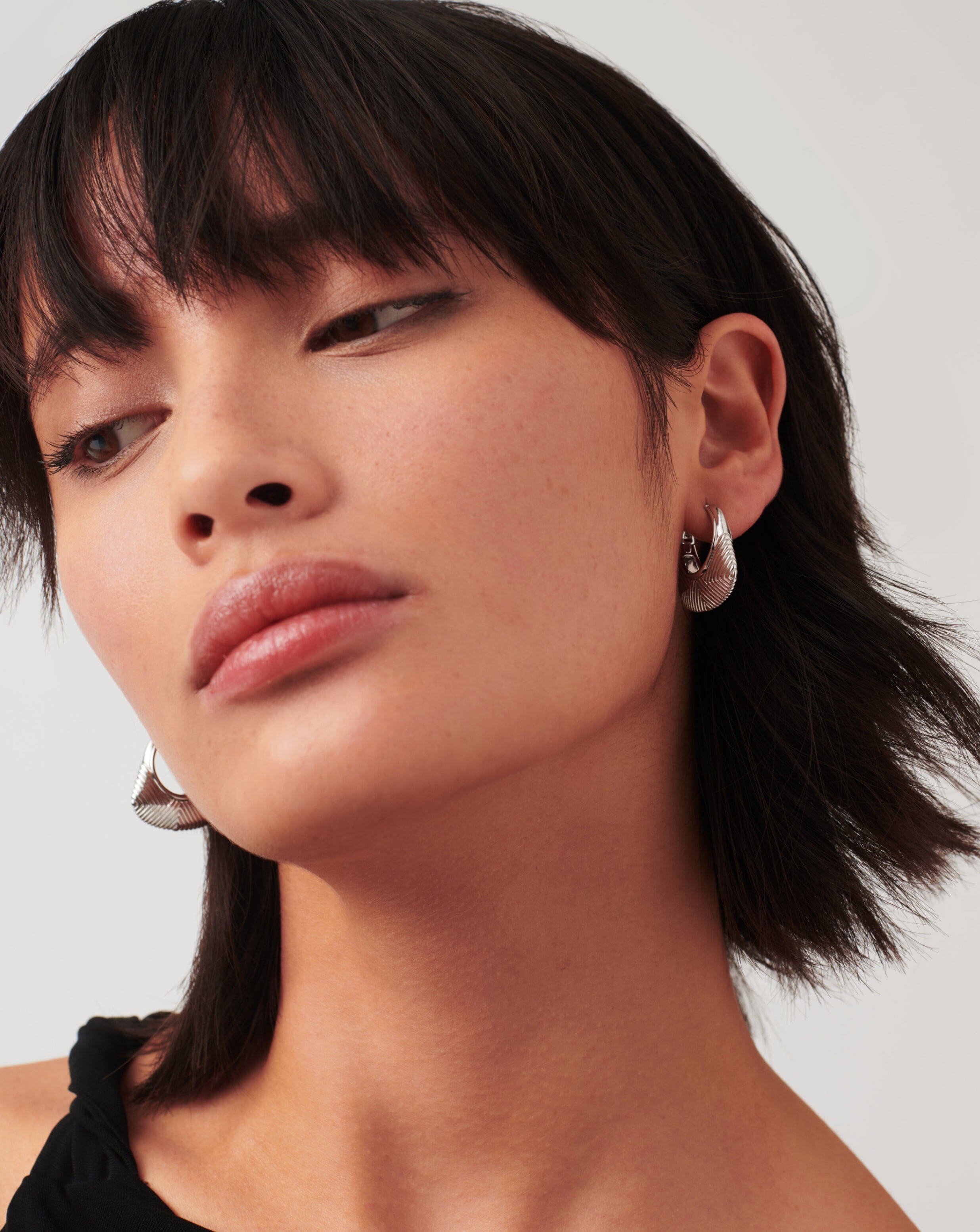 Hera Ridge Hoop Earrings Earrings Missoma 