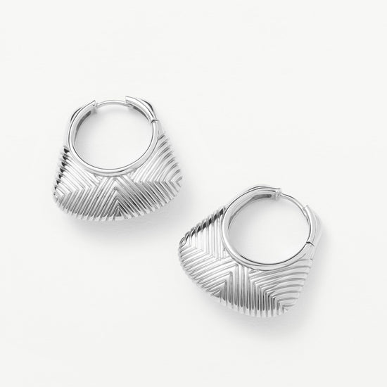 Hera Ridge Hoop Earrings Earrings Missoma 