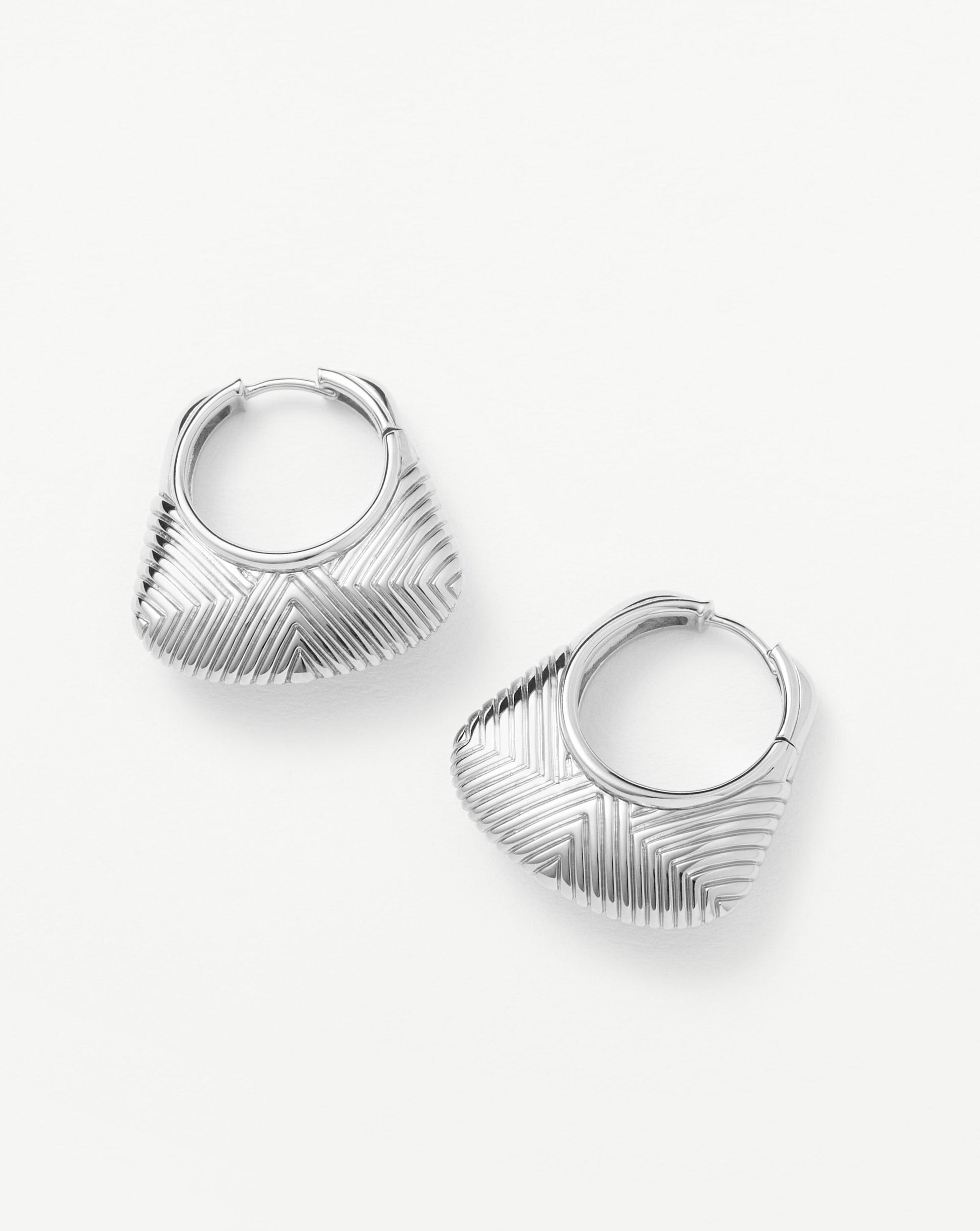 Hera Ridge Hoop Earrings Earrings Missoma 