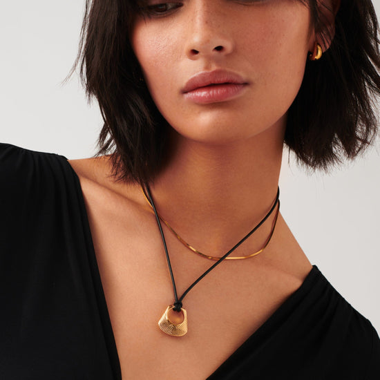 Hera Ridge Pendant Cord Necklace Necklaces Missoma 