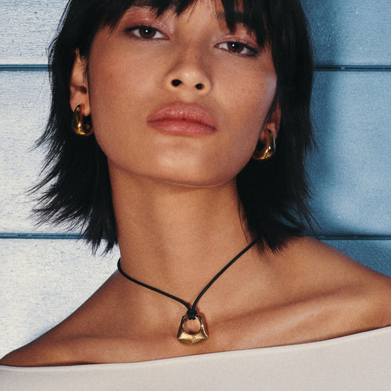 Hera Ridge Pendant Cord Necklace Necklaces Missoma 