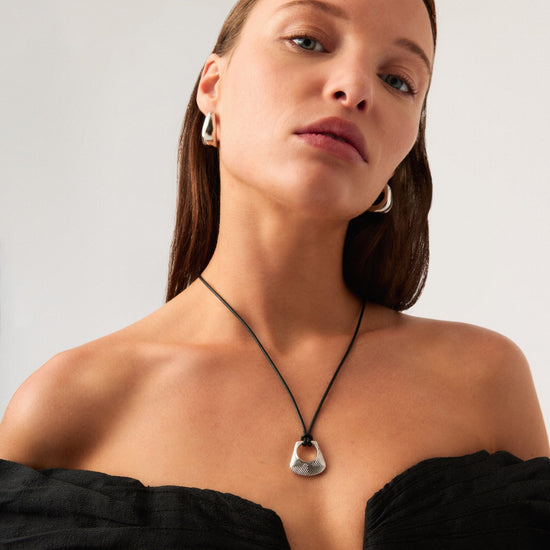 Hera Ridge Pendant Cord Necklace Necklaces Missoma 
