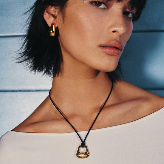 Hera Ridge Pendant Cord Necklace Necklaces Missoma 