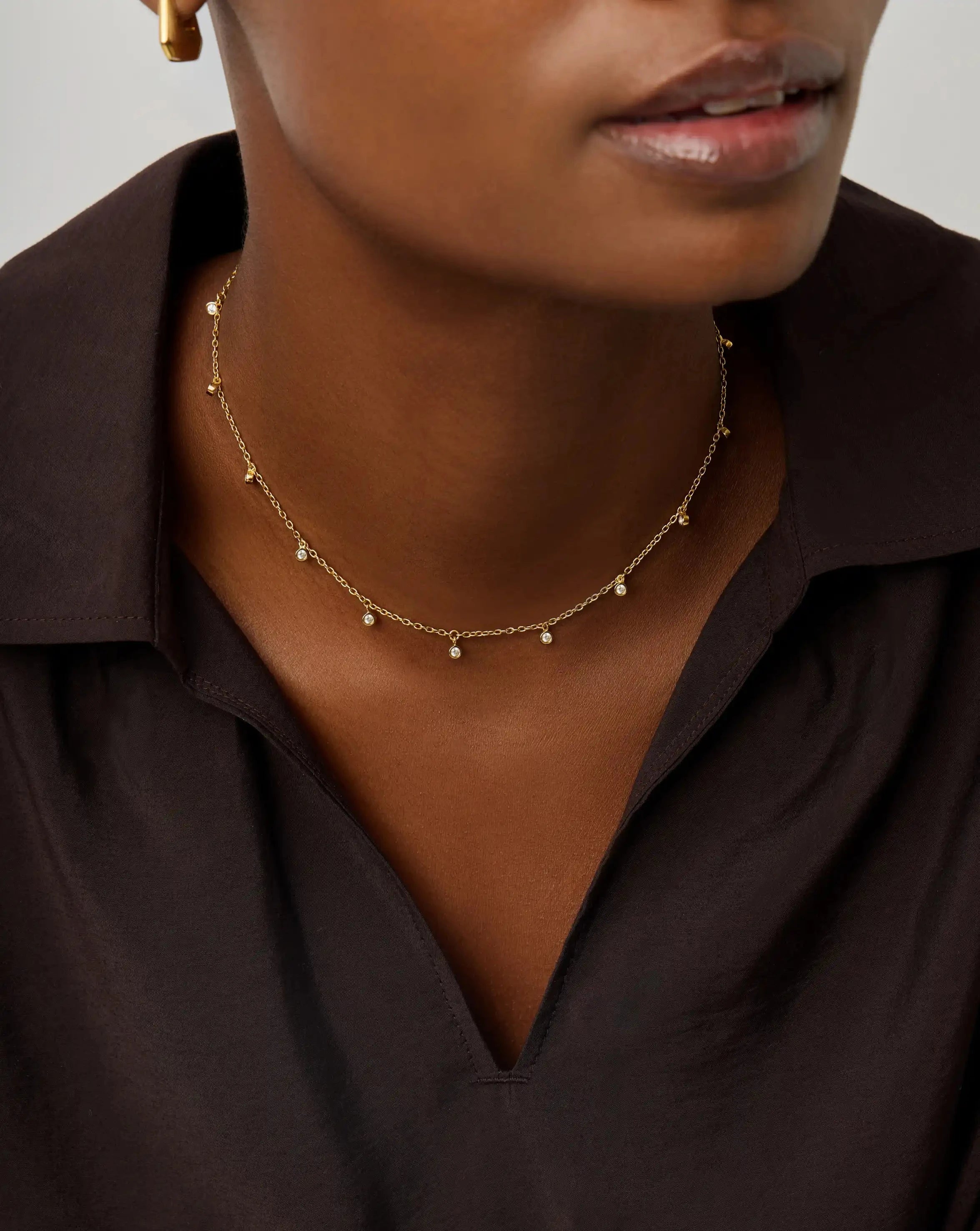 Interstellar Drop Choker Necklaces Missoma 