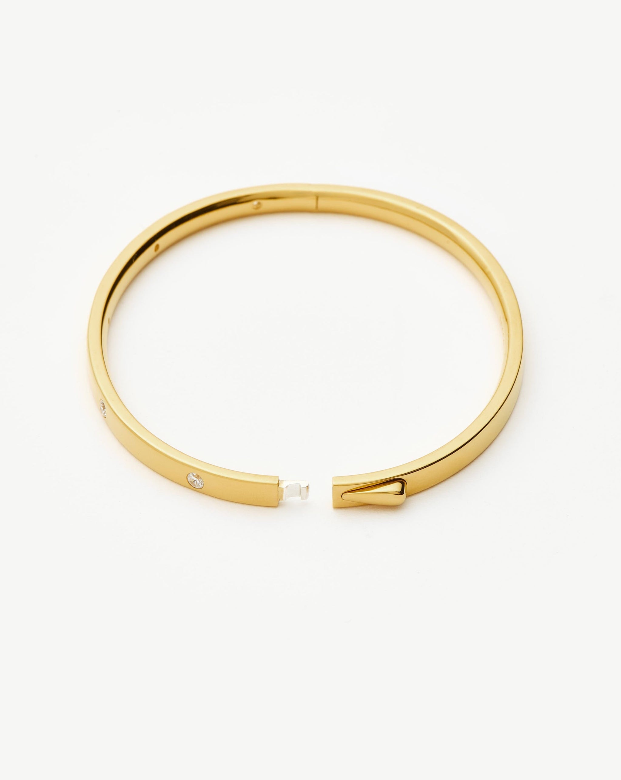 Interstellar Hinged Bangle | 18ct Gold Vermeil/Cubic Zirconia Bracelets Missoma 