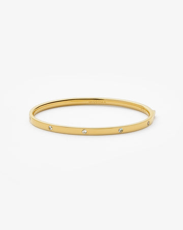 Interstellar Hinged Bangle | 18ct Gold Vermeil/Cubic Zirconia Bracelets Missoma 