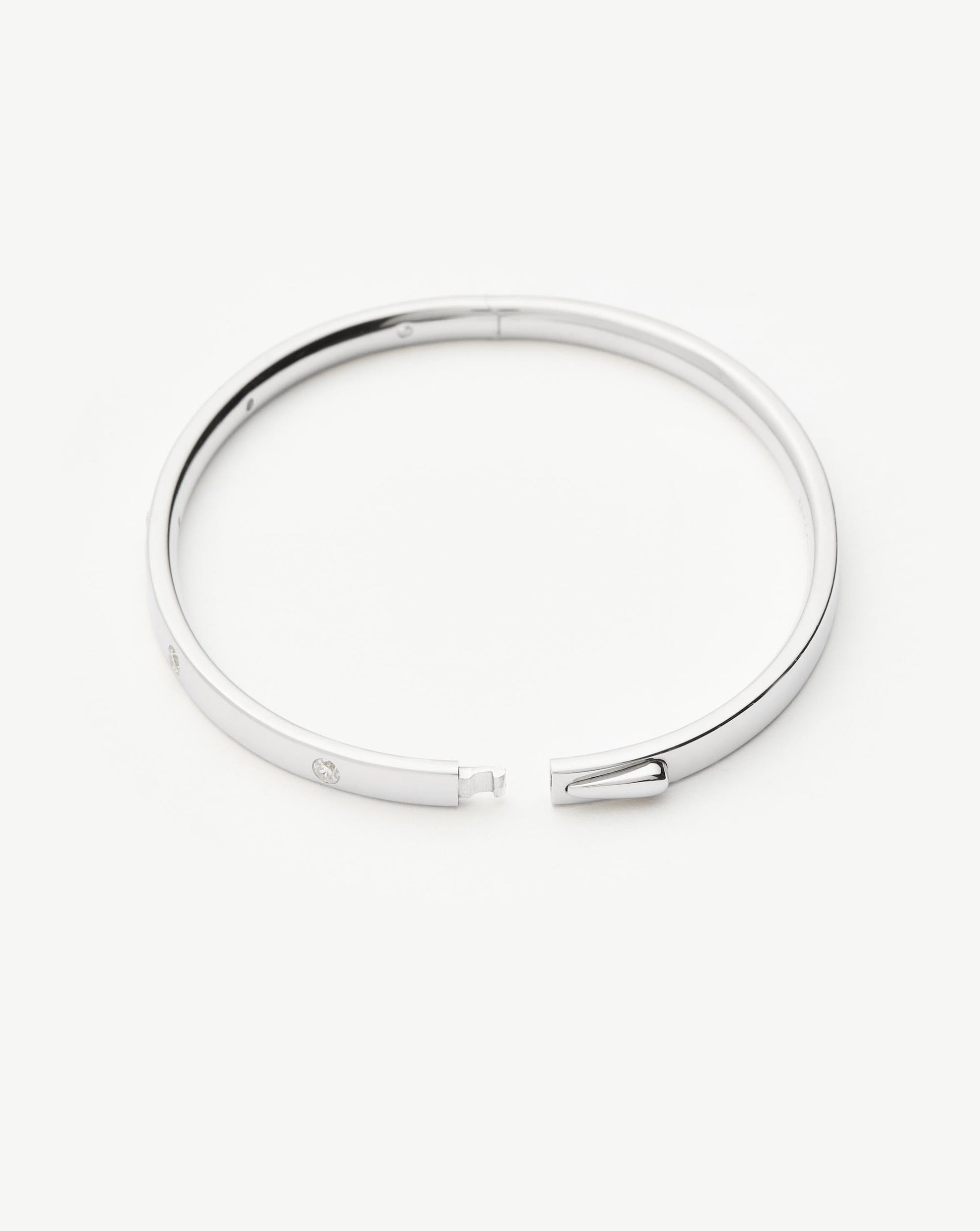 Interstellar Hinged Bangle | Sterling Silver/Cubic Zirconia Bracelets Missoma 