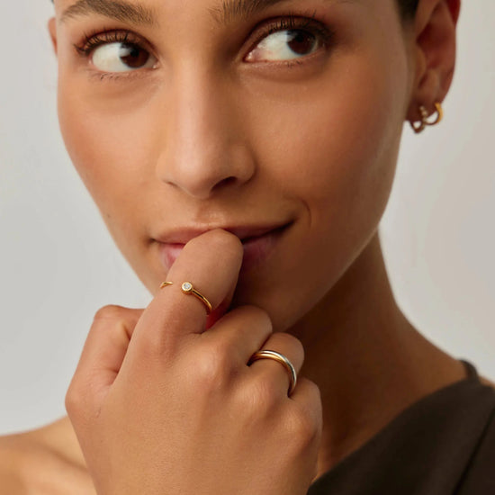Interstellar Ring | 18ct Gold Vermeil/Cubic Zirconia Rings Missoma 