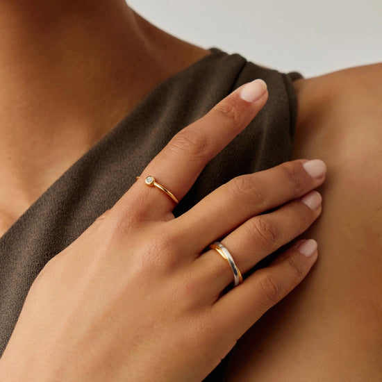 Interstellar Ring | 18ct Gold Vermeil/Cubic Zirconia Rings Missoma 