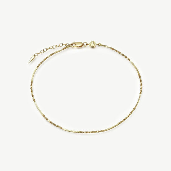 Isa Twisted Chain Anklet Anklets Missoma 