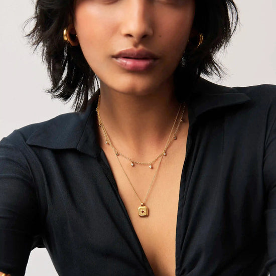 January Birthstone Pendant Necklace | Gold/Garnet Necklaces Missoma 