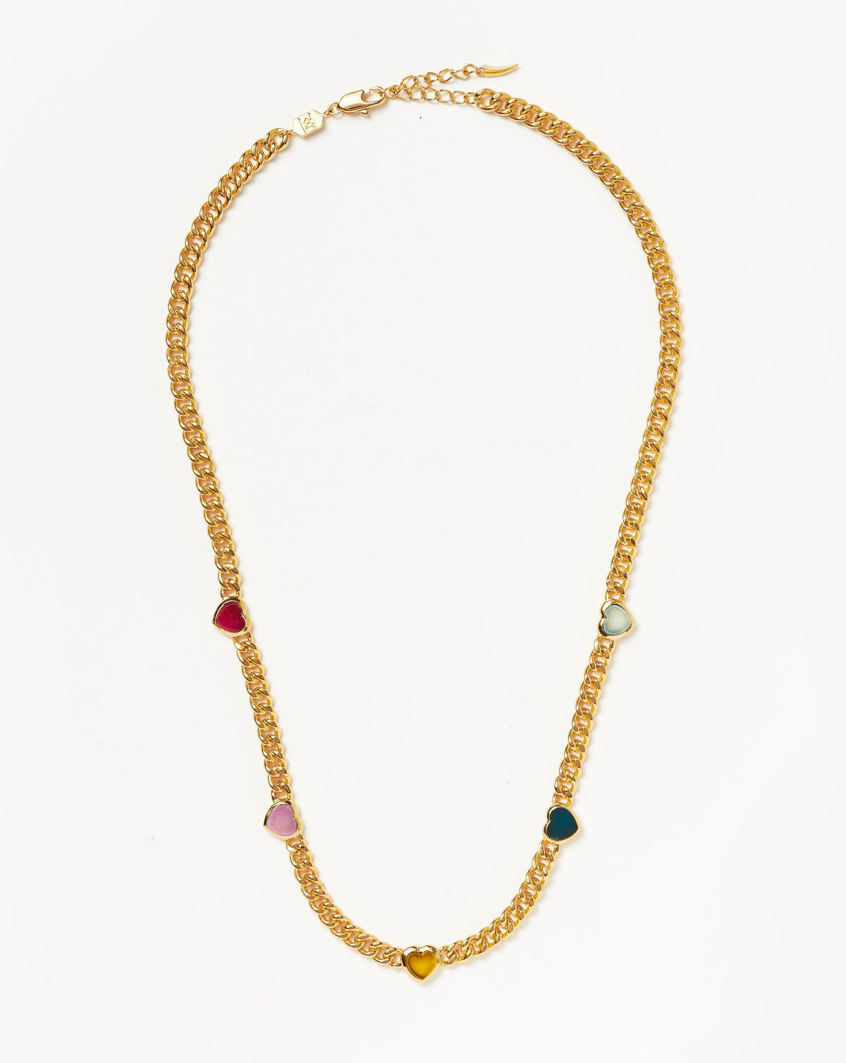 Missoma Jelly Heart Gemstone Charm Necklace