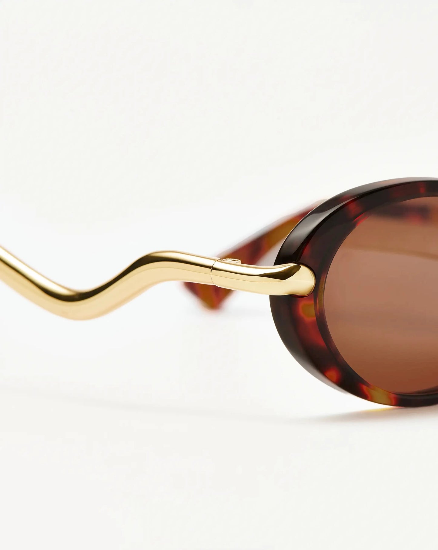 Jimmy Fairly Elvissa Oval Sunglasses | Gold Plated/Brown Tortoise Accessories Missoma 