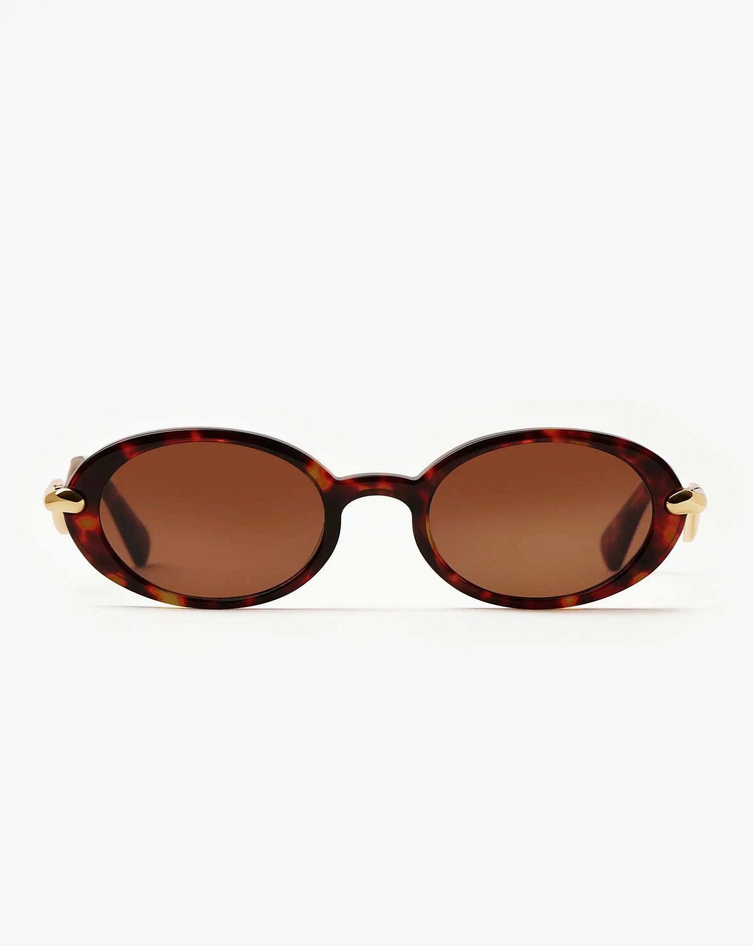Jimmy Fairly Elvissa Oval Sunglasses | Gold Plated/Brown Tortoise Accessories Missoma 