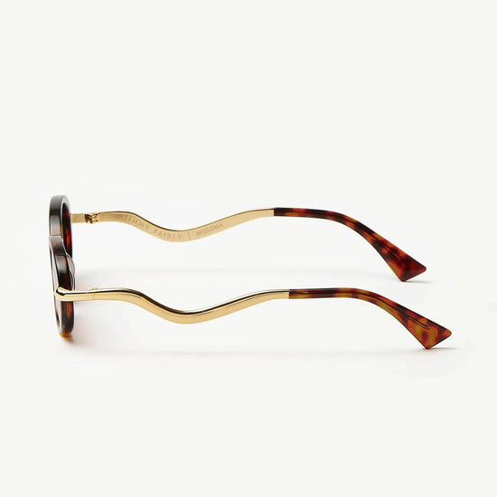 Jimmy Fairly Elvissa Oval Sunglasses | Gold Plated/Brown Tortoise Accessories Missoma 