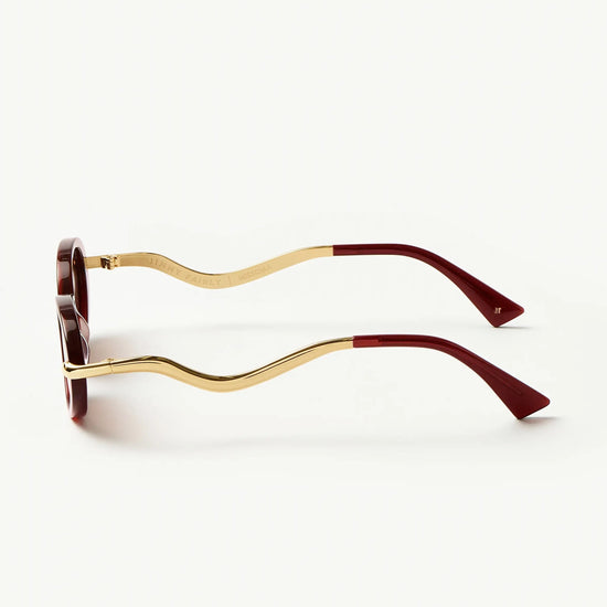 Jimmy Fairly Elvissa Oval Sunglasses | Gold Plated/Cherry Accessories Missoma 