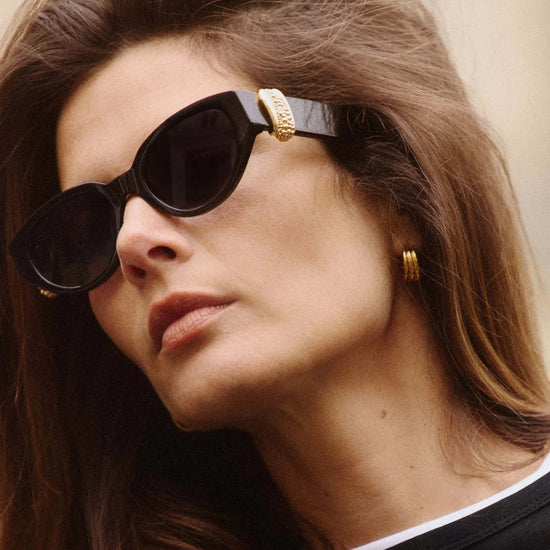 Jimmy Fairly Melissa Cat-Eye Sunglasses | Gold Plated/Black Accessories Missoma 