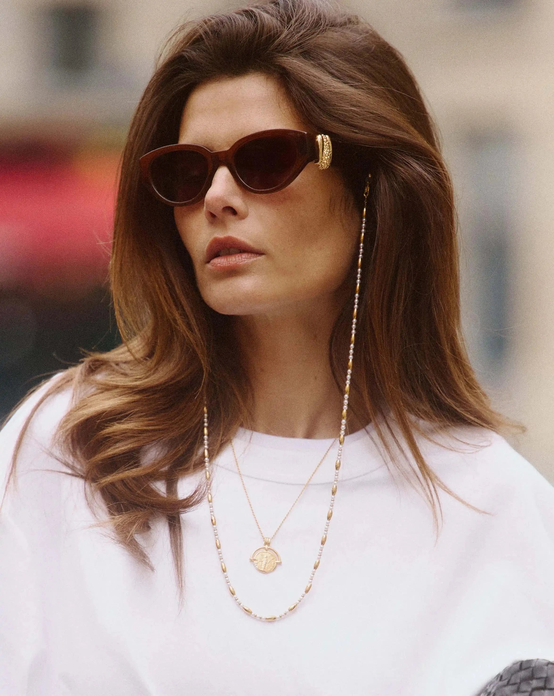 Jimmy Fairly Melissa Cat-Eye Sunglasses | Gold Plated/Brown Accessories Missoma 