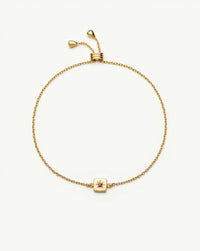 July Birthstone Slider Bracelet | 18ct Gold Plated/Ruby Bracelets Missoma 