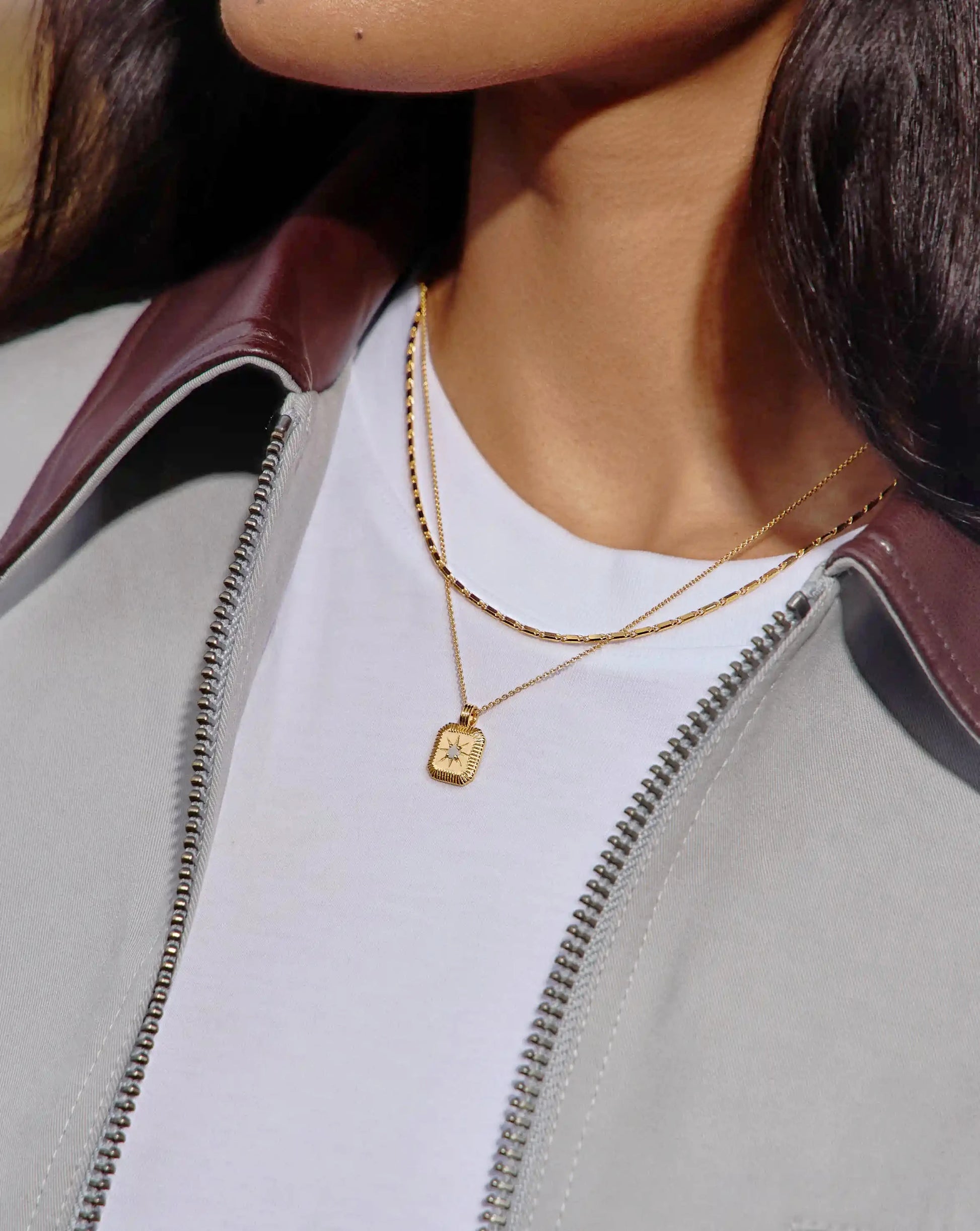 June Birthstone Pendant Necklace | 18ct Gold Vermeil/Rainbow Moonstone Necklaces Missoma 