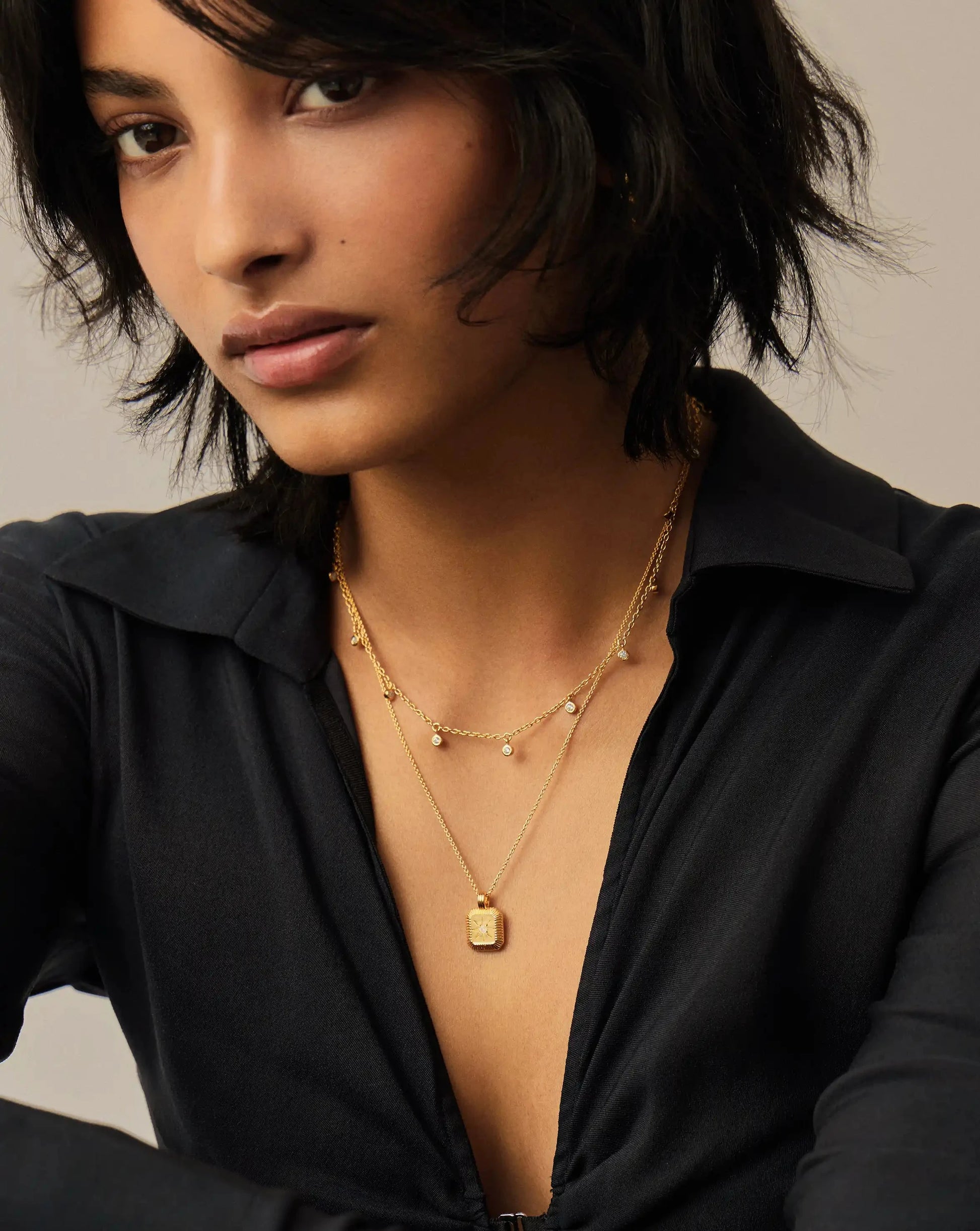 June Birthstone Pendant Necklace | 18ct Gold Vermeil/Rainbow Moonstone Necklaces Missoma 