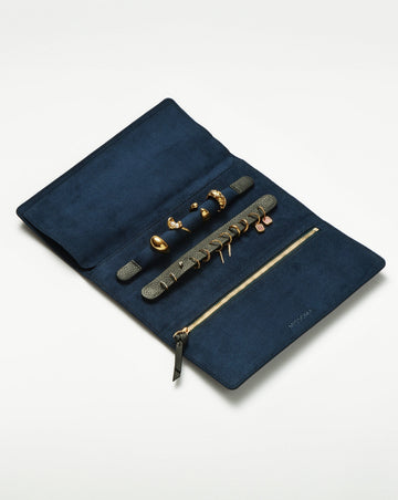 Leather Jewellery Roll | Onyx Black Accessories Missoma 