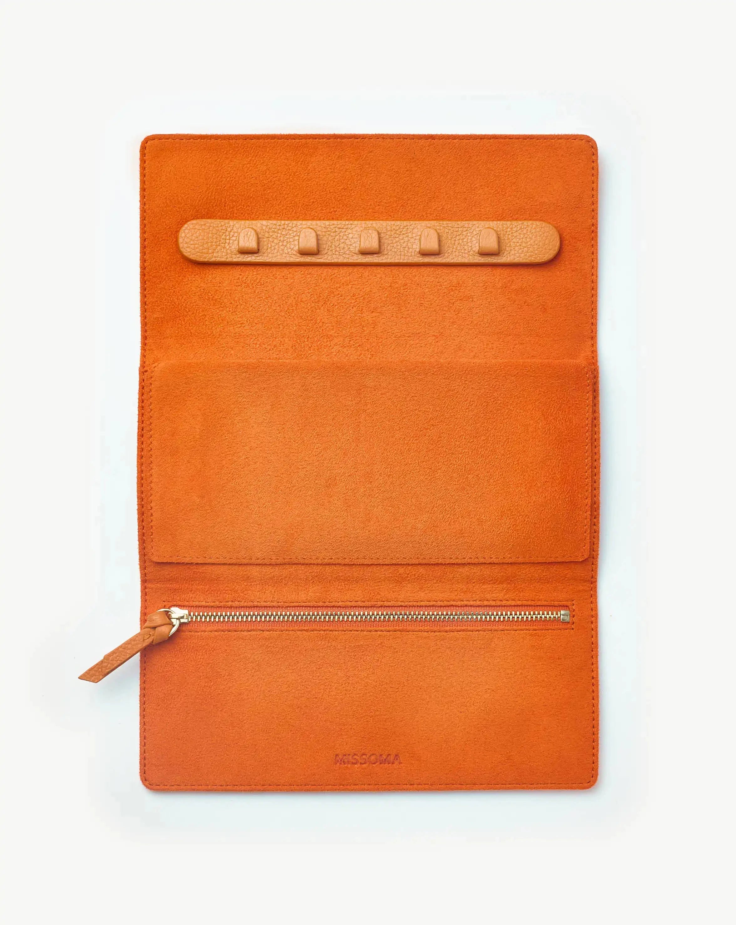 Leather Jewellery Roll | Orange Earrings Missoma 