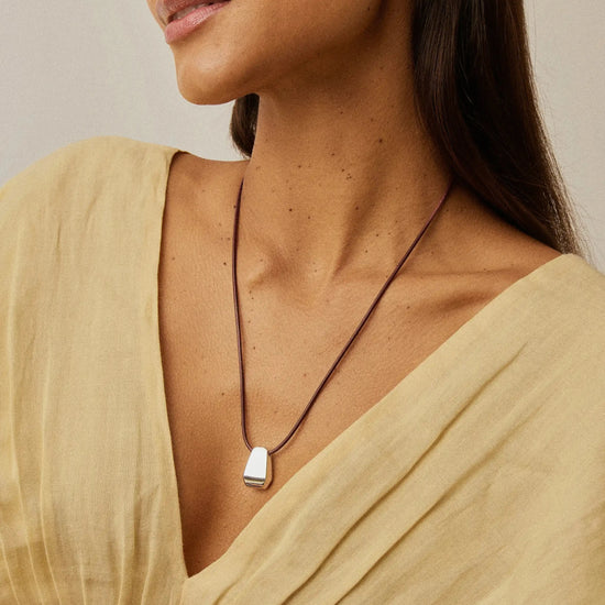 Lucy Williams Arco Cord Necklace | Silver Plated Necklaces Missoma 