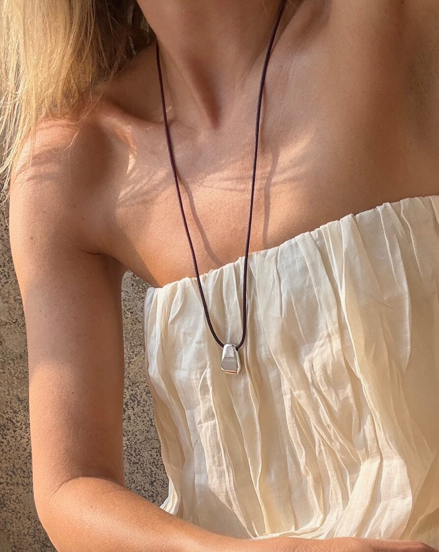 Lucy Williams Arco Cord Necklace | Silver Plated Necklaces Missoma 