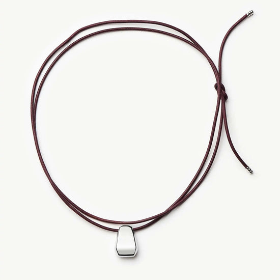 Lucy Williams Arco Cord Necklace | Silver Plated Necklaces Missoma 