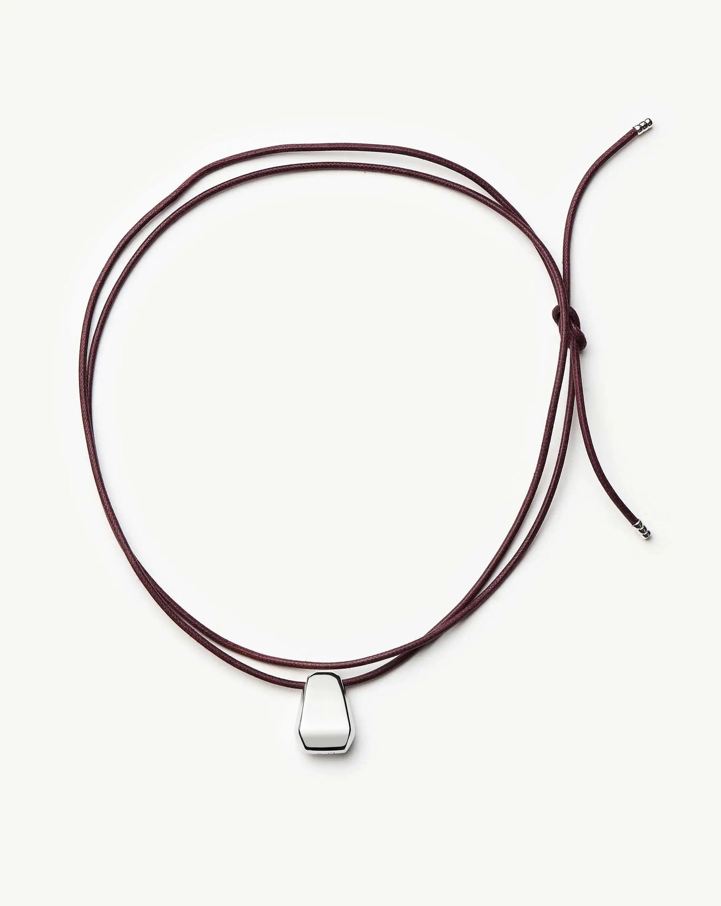 Lucy Williams Arco Cord Necklace | Silver Plated Necklaces Missoma 
