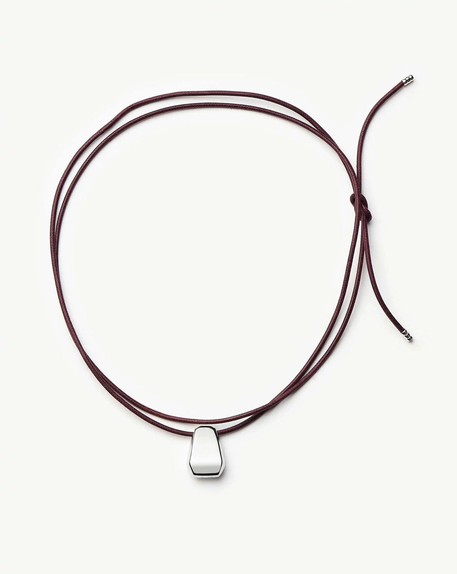 Lucy Williams Arco Cord Necklace | Silver Plated Necklaces Missoma 