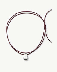 Lucy Williams Arco Cord Necklace | Silver Plated Necklaces Missoma 