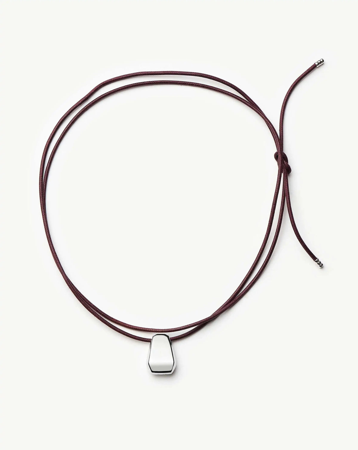Lucy Williams Arco Cord Necklace | Silver Plated Necklaces Missoma 