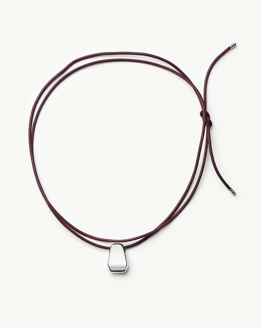 Lucy Williams Arco Cord Necklace | Silver Plated Necklaces Missoma 