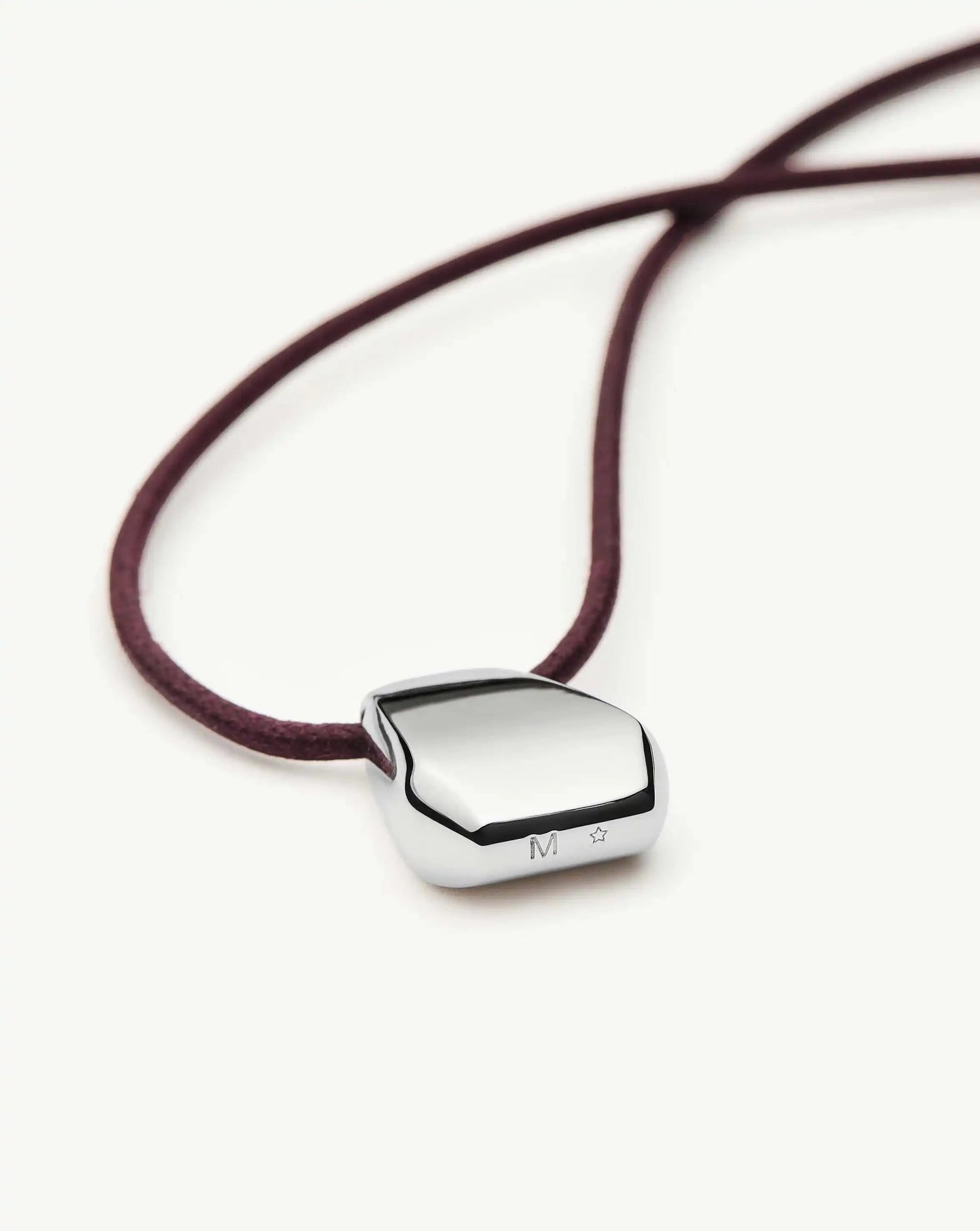 Lucy Williams Arco Cord Necklace | Silver Plated Necklaces Missoma 