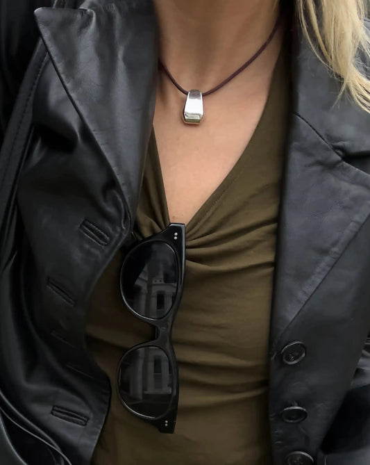 Lucy Williams Arco Cord Necklace | Silver Plated Necklaces Missoma 